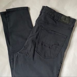 AE NAVY MOTO ZIPPER JEGGING Sz 10